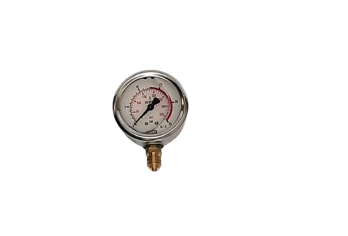 MANOMÉTER 0-25 63MM GLICERINESERINES FÉM HÁZAS