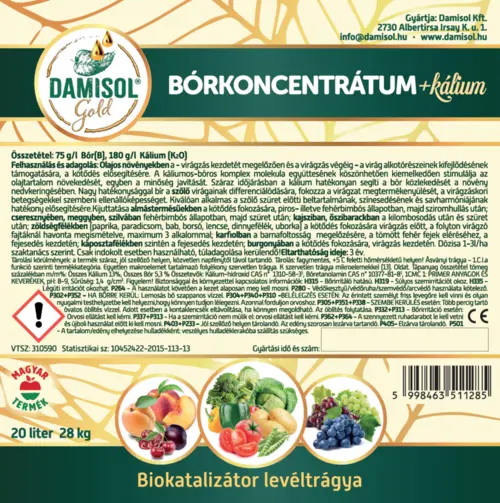 DAMISOL GOLD BÓRKONCENTRÁTUM+K 20 L