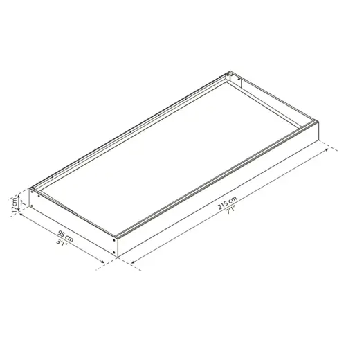 Palram - Canopia Sophia 2150 opal white Modern bejárati előtető