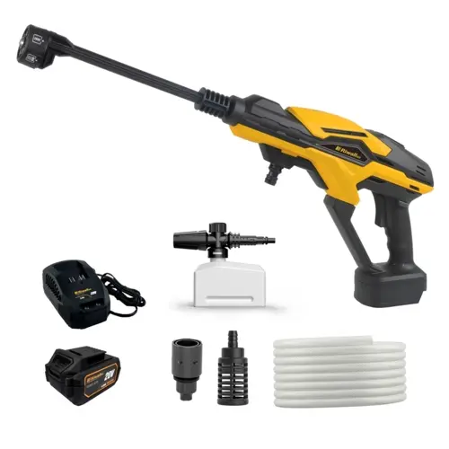 Riwall PRO RAPW 3520i SET akkus magasnyomású mosó 20V + 1x 4Ah akkumulátor + 2,4 A töltő