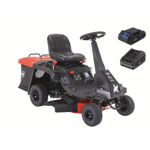 Scheppach MR 230-61 benzinmotoros fűnyíró minirider elektromos indítással, 61 cm, 3 az 1-ben