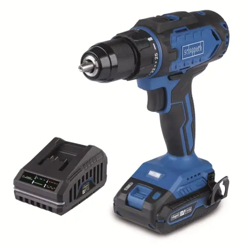 Scheppach C-DD45-X-SET S akkus 20 V-os IXES fúró-csavarozó (2Ah akkuval és 2,4A töltővel)