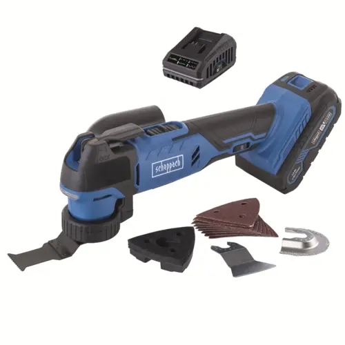 Scheppach C-MT40-X-SET S 20 V IXES multifunkciós szerszám + 2 Ah akkumulátor + 2,4 A töltő