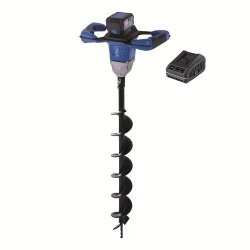 Scheppach BC-EB100-X-SET L akkus 20 V-os IXES talajfúró + 4 Ah-s akkumulátor + 2,4 A-es töltő