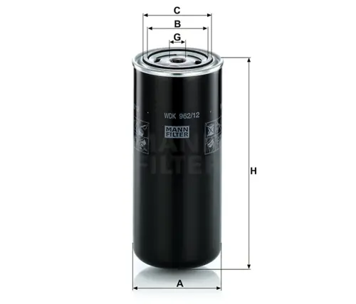 ÜZEMANYAGSZŰRŐ /MTZ.5/ MANN FILTER WDK 962/12