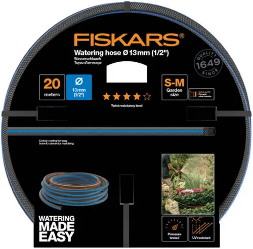 FISKARS Locsolótömlő, 13 mm (1/2), 20 m Q4