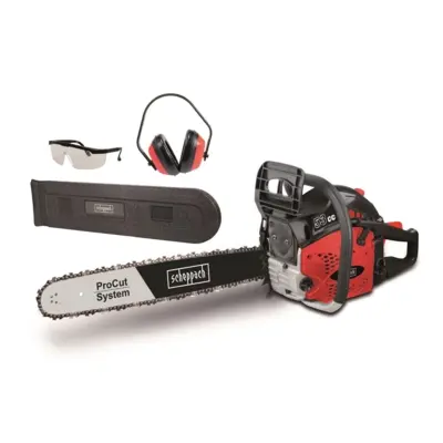 Scheppach BKS 5300 S benzinmotoros láncfűrész, 53 cm3 + ajándék védőszemüveg + fülvédő