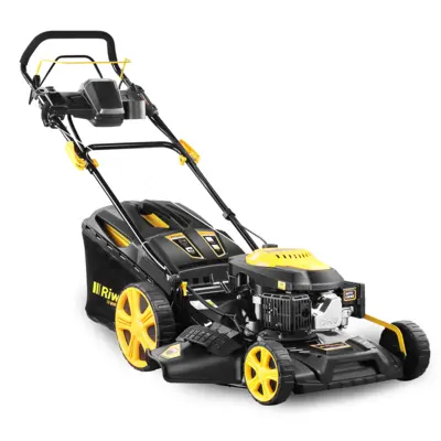 Riwall PRO RPM 5135 E önjáró benzinmotoros multifunkciós fűnyíró 4 az 1-ben elektromos indítással