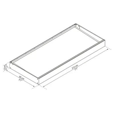 Palram - Canopia Sophia 2150 opal white Modern bejárati előtető