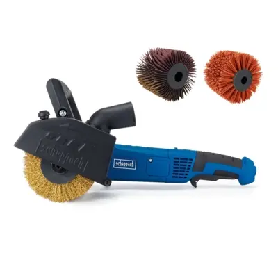 Scheppach MRS 1300 palástcsiszoló / renováló csiszoló + nejlon- és lamellás henger K80