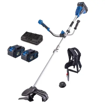 Scheppach BC-BCH380/40-X-SET L2 IXES 20V akkus fűkasza 2 az 1-ben (2 db 4Ah akkuval és 2,4A dupla töltővel)